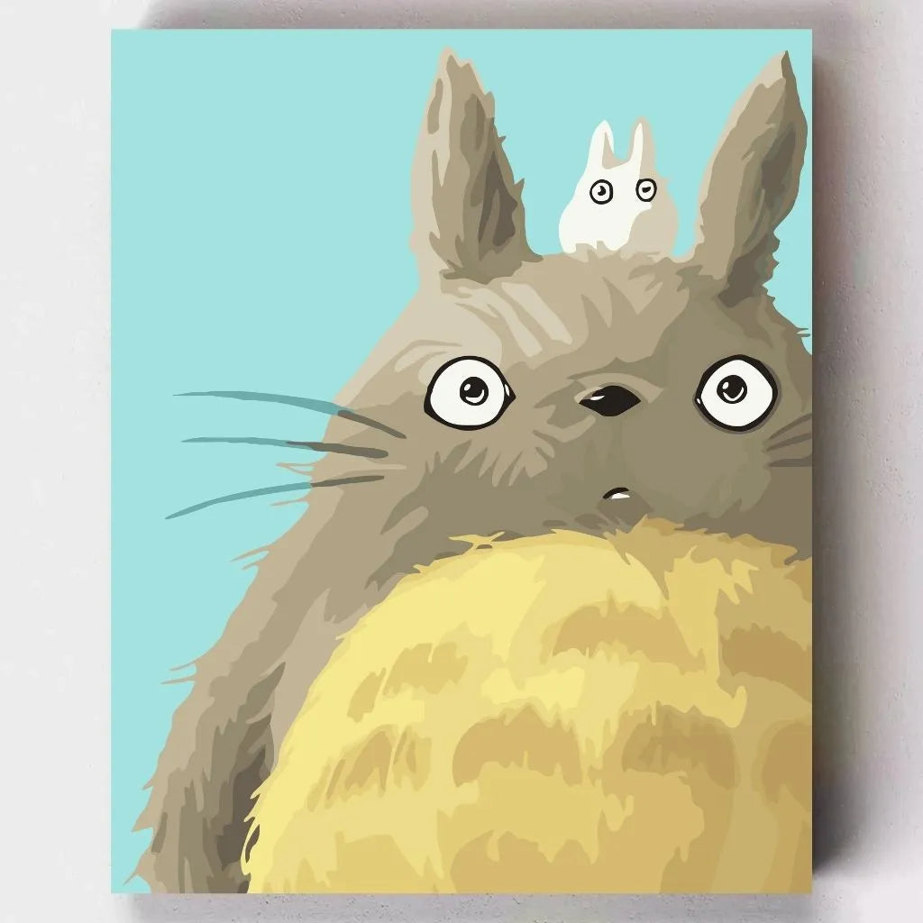 DIY Malen nach Zahlen – Mein Nachbar Totoro im Kinderzimmer auf Leinwand malen – für Anime-Fans & fantasievolle Kinder – nur bei Artyroom.shop