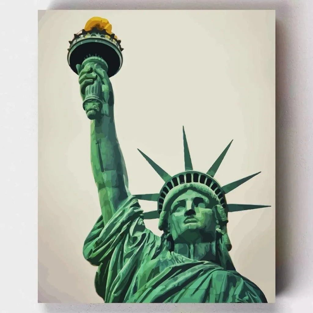 DIY Malen nach Zahlen – Freiheitsstatue in New York auf Leinwand malen – Symbol für Freiheit & Inspiration – Artyroom.shop