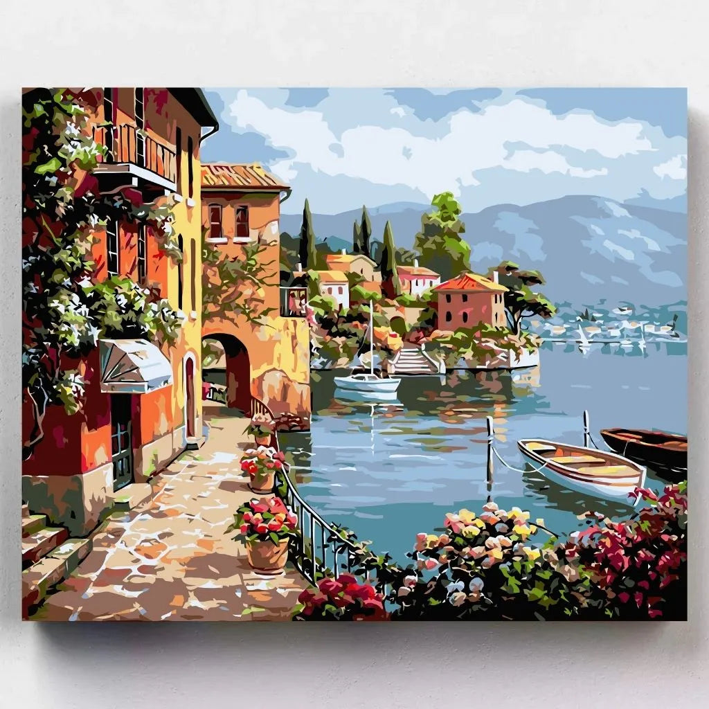 Malen nach Zahlen - Mediterrane Stadt Italien - Artyroom