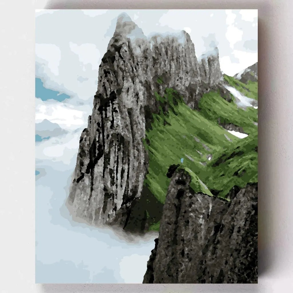 Malen nach Zahlen - Saxer Lücke, Appenzeller Alpen (CH) - Artyroom