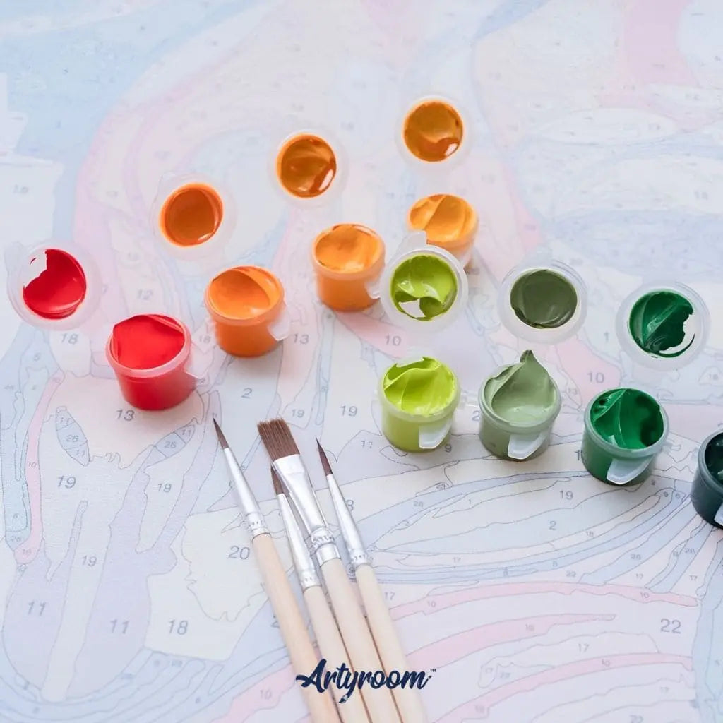 Malen nach Zahlen Personalisiert mit eigenem Foto Bild - Set mit Pinsel und Farben - Artyroom
