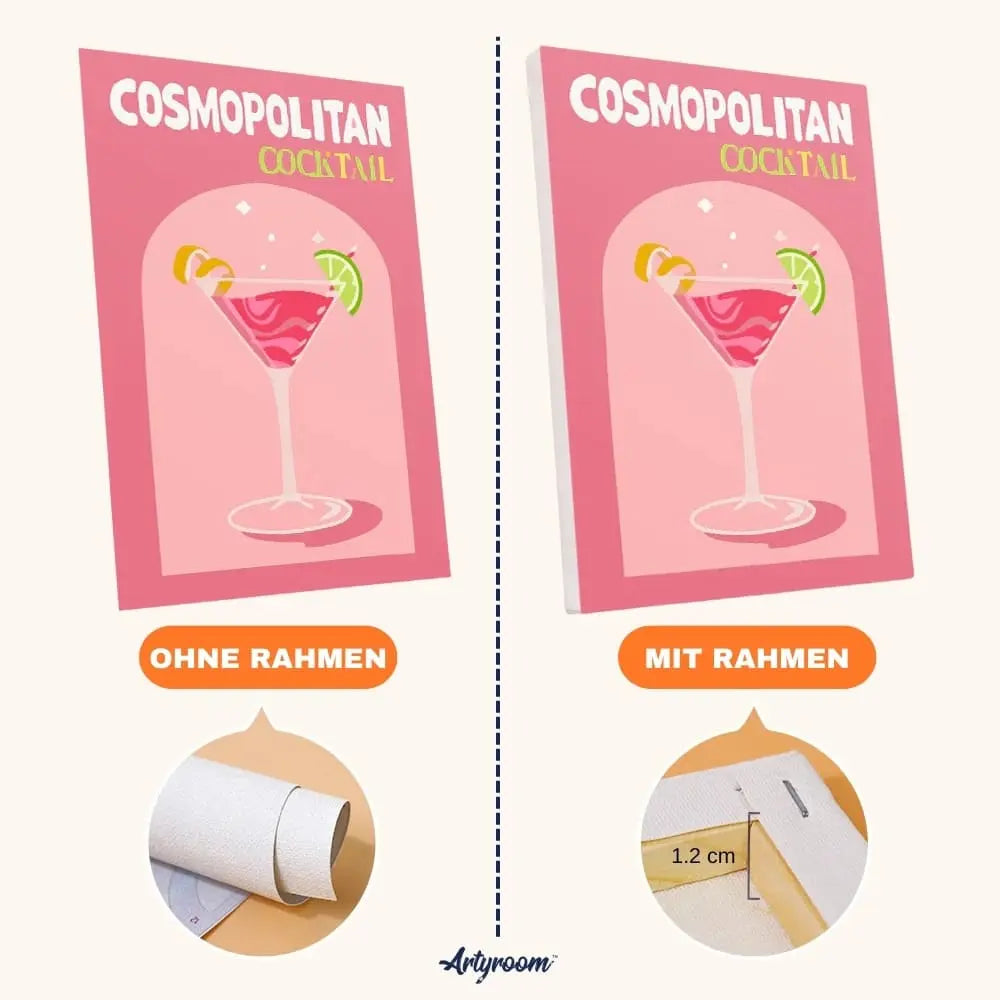 DIY Mini Malen nach Zahlen – Vergleich mit & ohne Keilrahmen: Leinwand lose oder aufgespannt – ideal für kreative Wanddekoration – Artyroom.shop