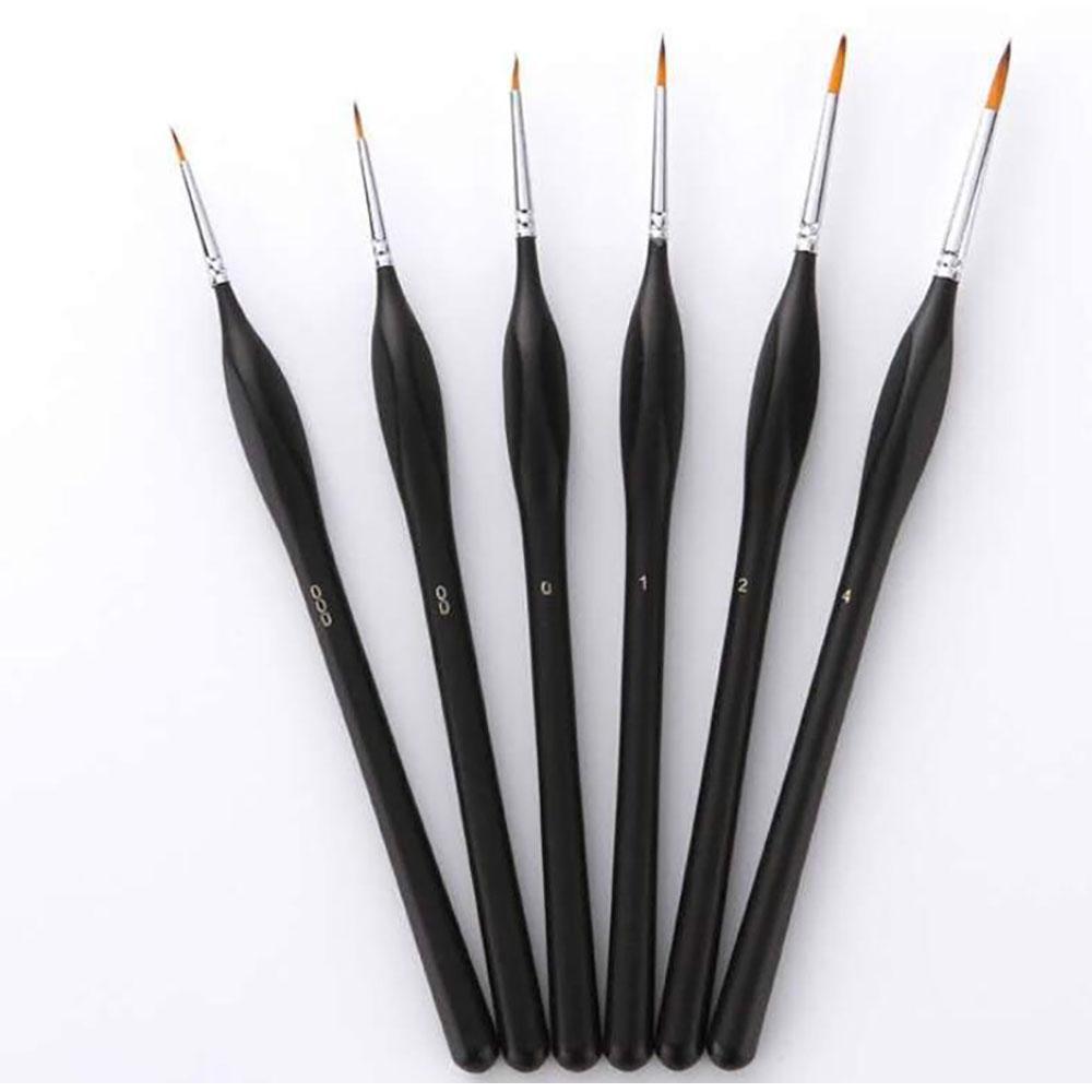 Profi Pinselset – 6 ergonomische Präzisionspinsel - Artyroom
