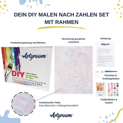 Malen nach Zahlen für Kinder - Set mit Rahmen - Artyroom