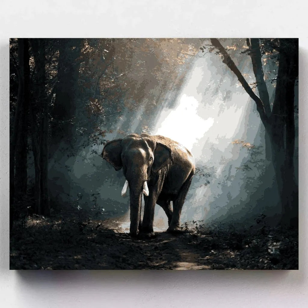 Malen nach Zahlen - Majestätischer Elefant - Artyroom