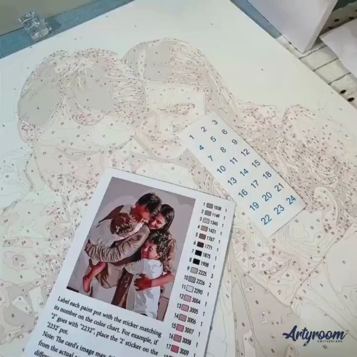 DIY Malen nach Zahlen – So entsteht dein persönliches Kunstwerk Schritt für Schritt aus deinem Foto – Anleitung als Video – Artyroom.shop