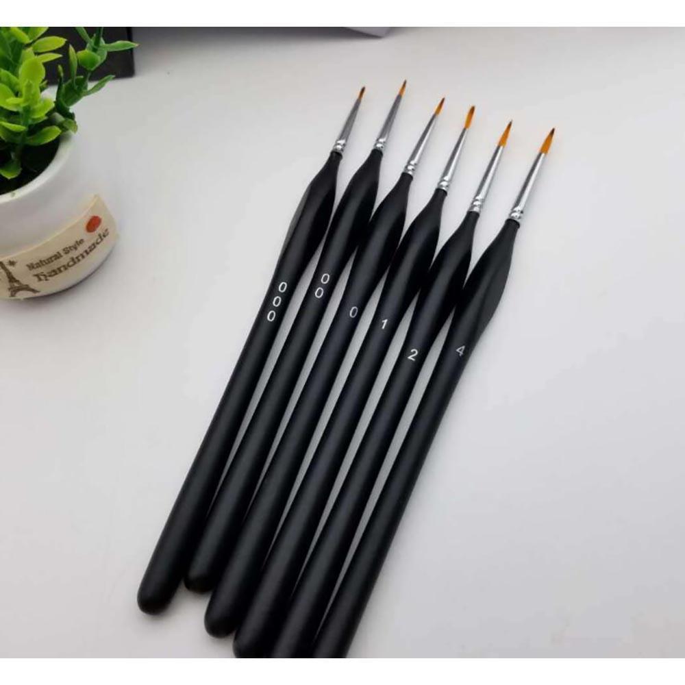 Profi Pinselset – 6 ergonomische Präzisionspinsel - Artyroom